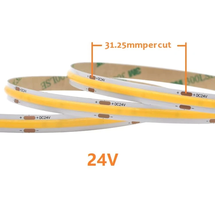 480LEDs COB LED Strip Light Warm/Natural/Cool White factory